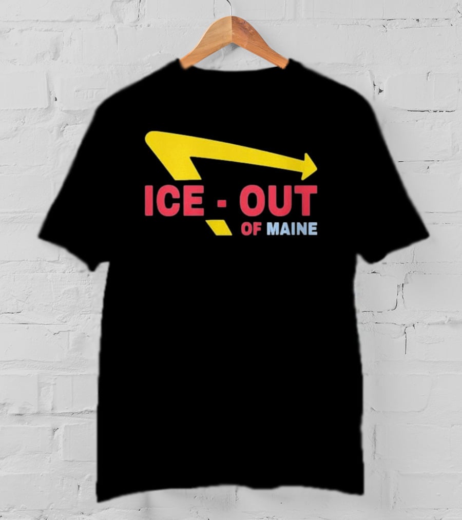 Ice Out Of Maine 2026 Arrow T-Shirt