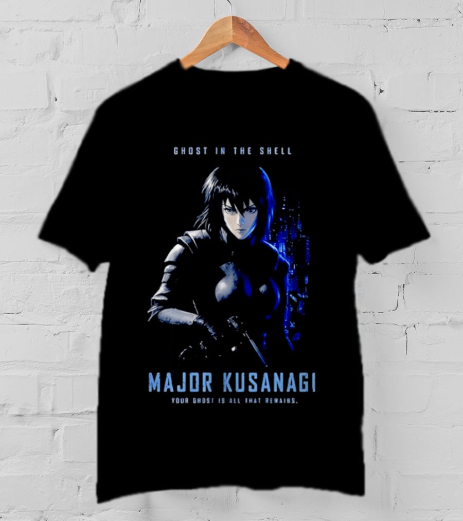 Ghost In The Shell Major Kusanagi Your Ghost Is All That Remains T-Shirt