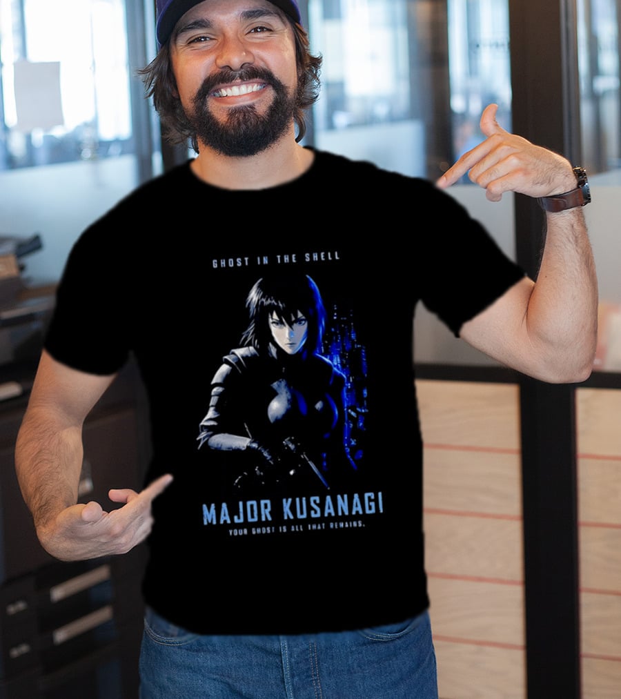 Ghost In The Shell Major Kusanagi Your Ghost Is All That Remains T-Shirt