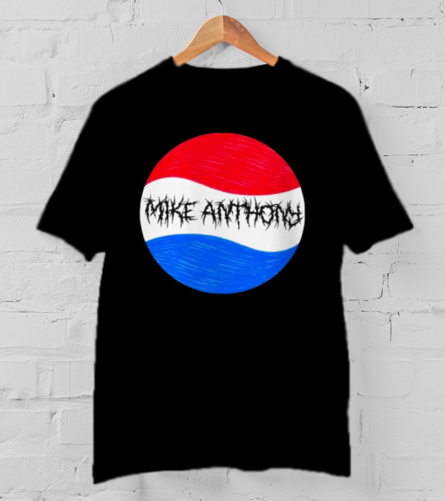Mike Anthony Pepsi Symbol Bold Text Classic Circle T-Shirt