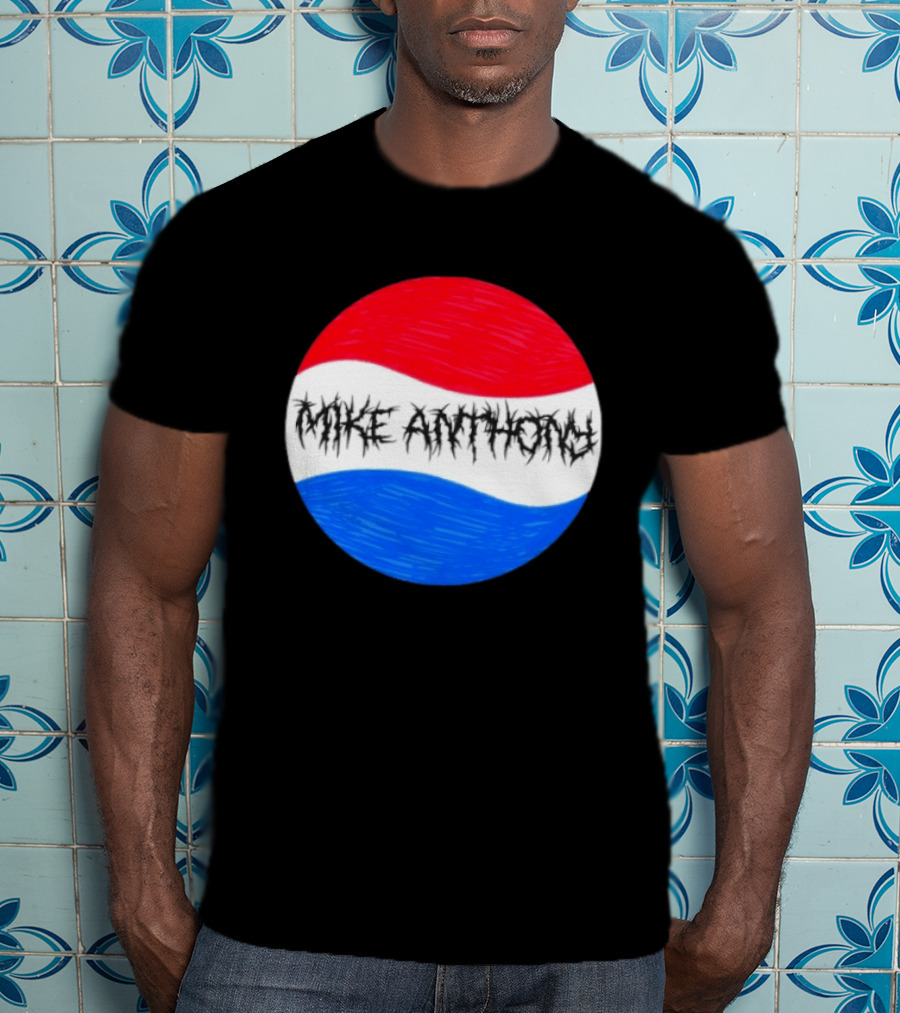 Mike Anthony Pepsi Symbol Bold Text Classic Circle T-Shirt