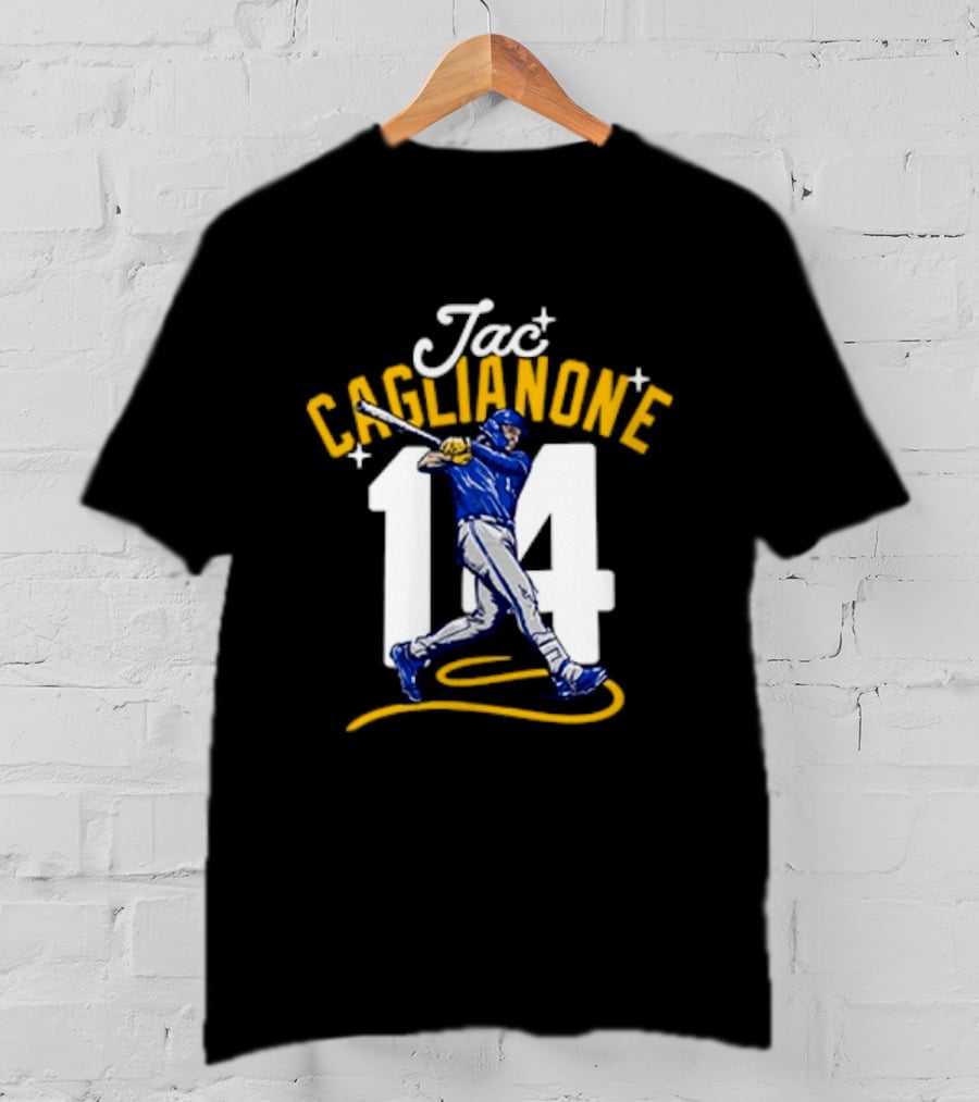 Jac Caglianone No 14 Kansas City Royals Baseball Player Action T-Shirt