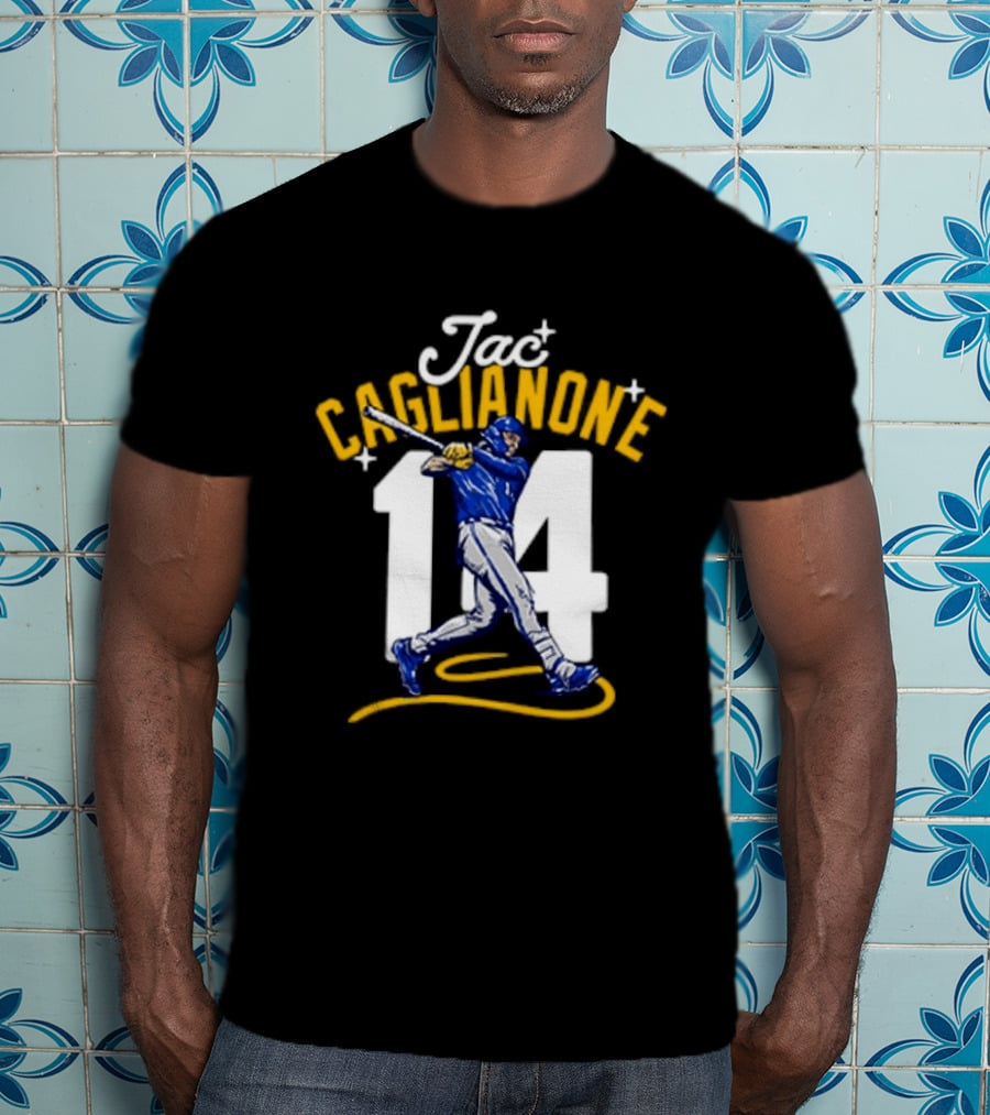 Jac Caglianone No 14 Kansas City Royals Baseball Player Action T-Shirt