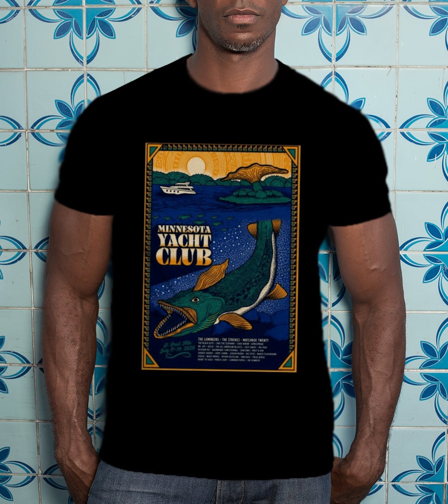 Minnesota Yacht Club St. Paul Festival July 17 19 2026 Featuring The Lumineers The Strokes Matchbox Twenty T-Shirt