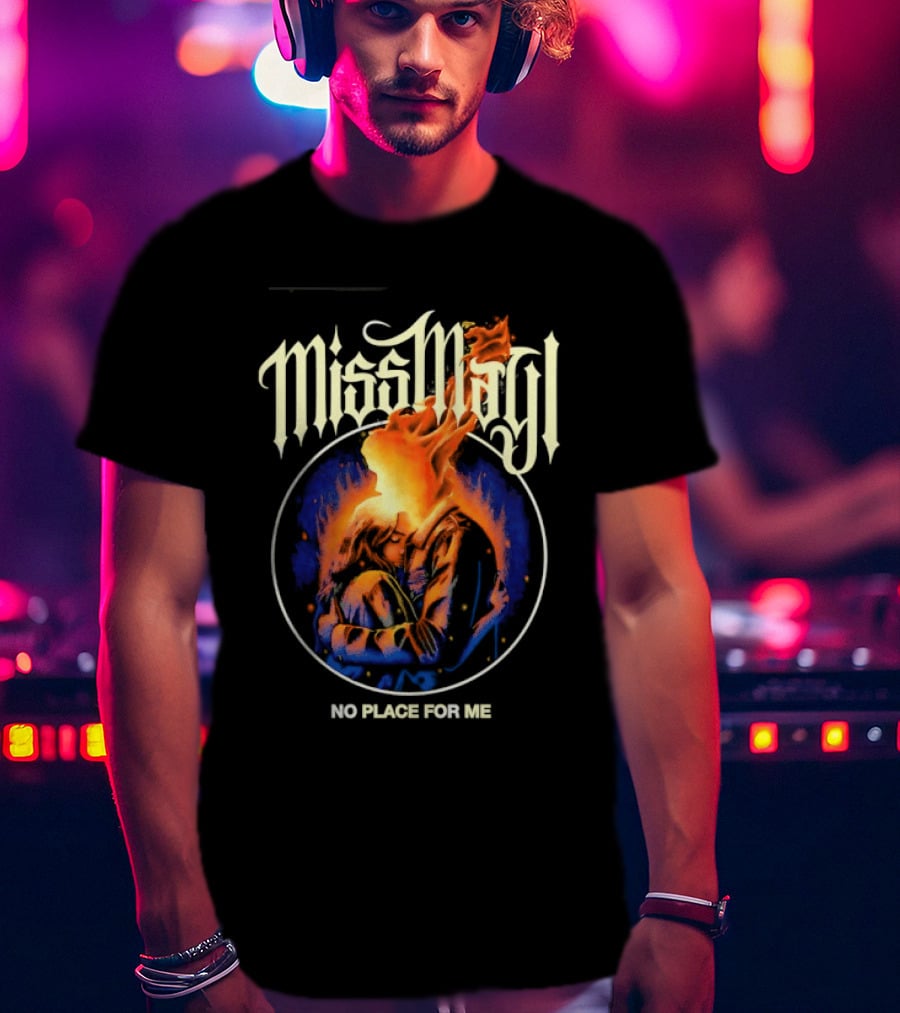 Miss May I No Place For Me Metalcore Band Fiery Circle T-Shirt
