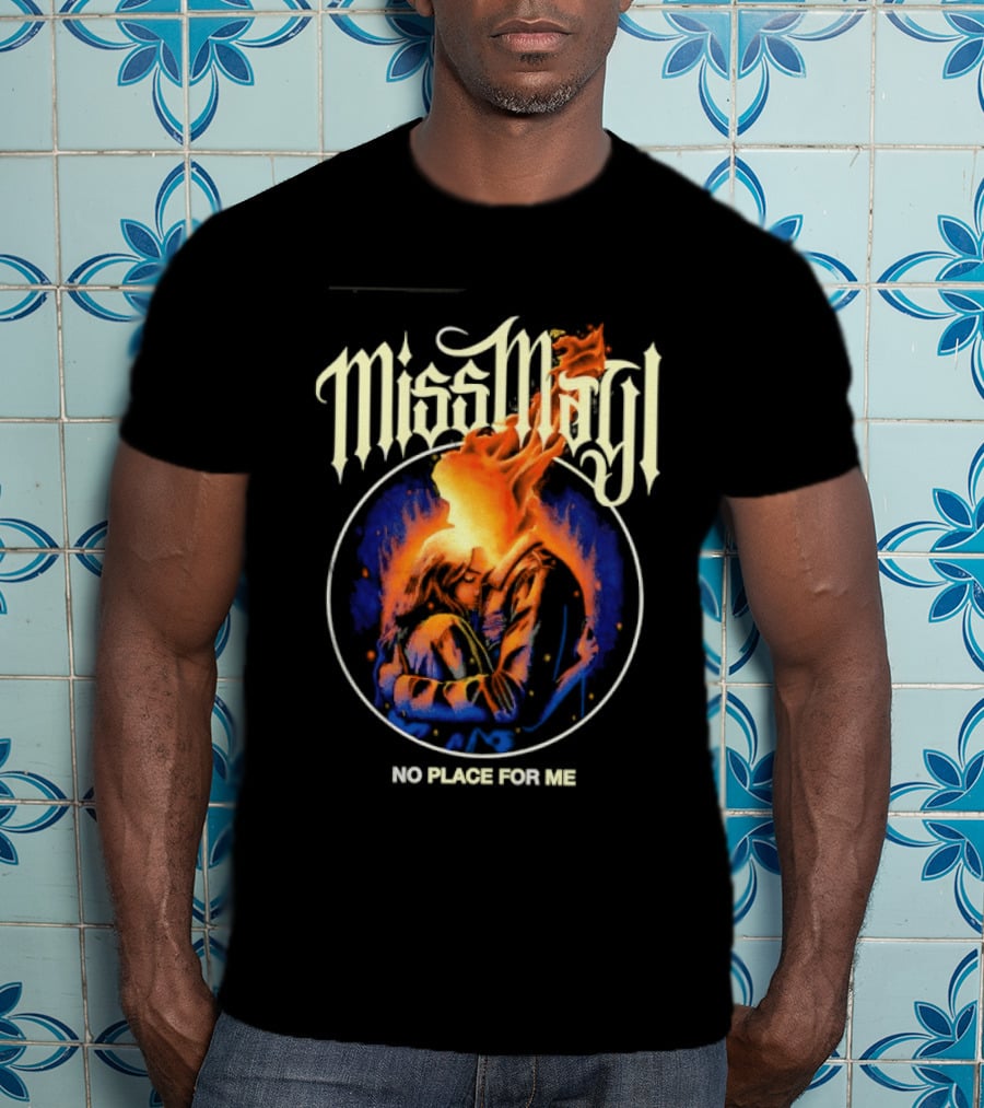 Miss May I No Place For Me Metalcore Band Fiery Circle T-Shirt