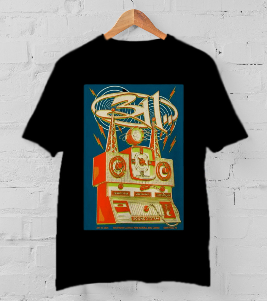 311 Grantville PA July 25 2026 Hollywood Casino Sound System T-Shirt