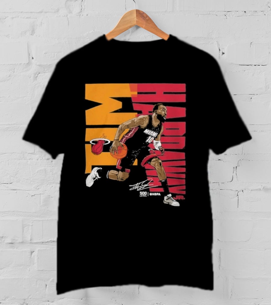 2026 NBA Tim Hardaway Jr Miami Heat Basketball Player Action T-Shirt