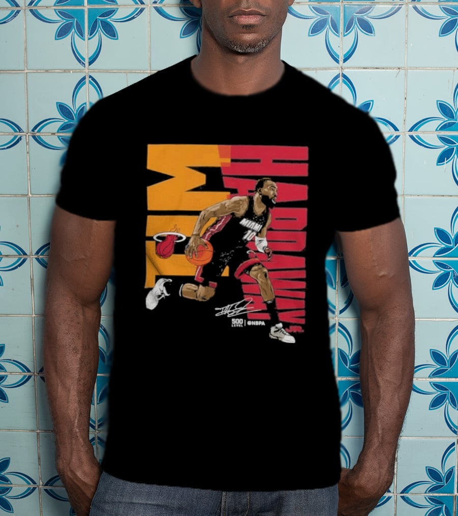 2026 NBA Tim Hardaway Jr Miami Heat Basketball Player Action T-Shirt