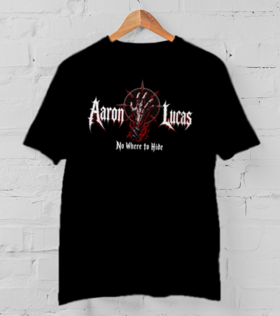 Aaron Lucas No Where To Hide Metal Dark Hand T-Shirt