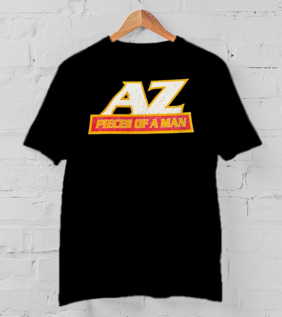 AZ Pieces Of A Man Distressed Hip Hop 90s Rap T-Shirt