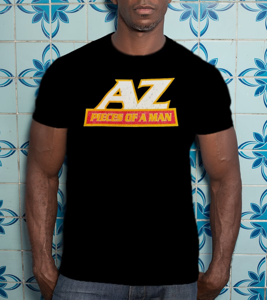AZ Pieces Of A Man Distressed Hip Hop 90s Rap T-Shirt