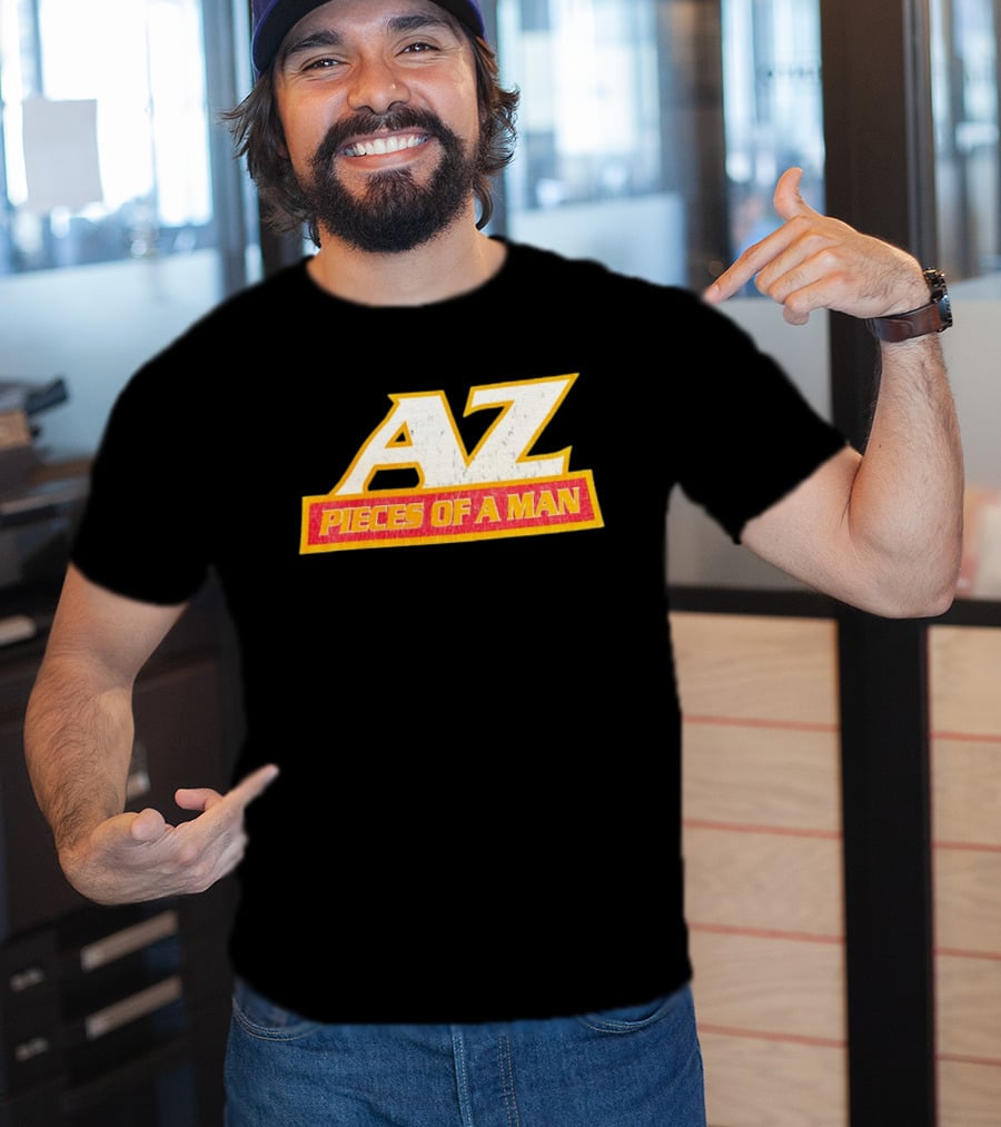 AZ Pieces Of A Man Distressed Hip Hop 90s Rap T-Shirt