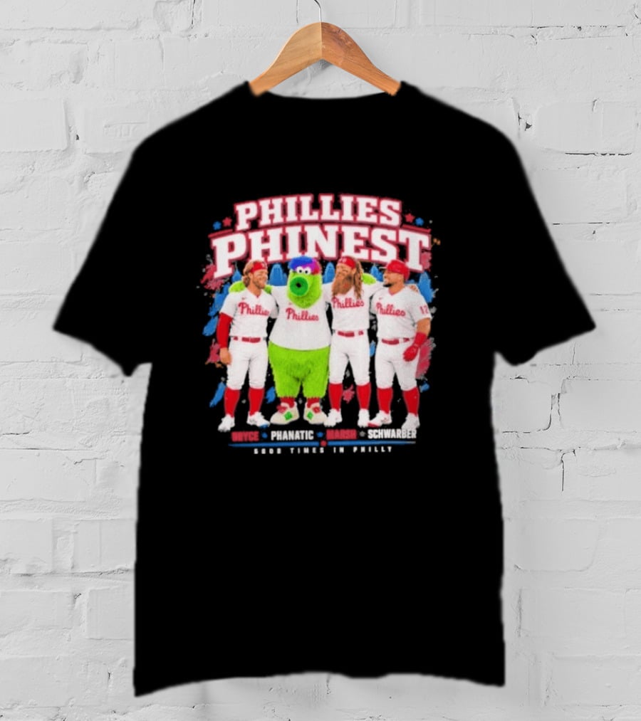 Bryce Harper The Phanatic Brandon Marsh Kyle Schwarber Phillies Phinest T-Shirt