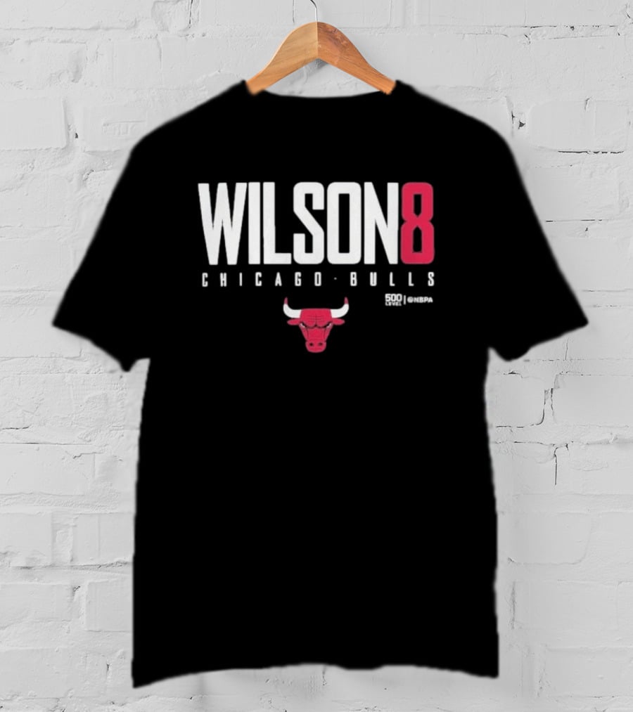 Chicago Bulls Wilson 8 Bulls Icon 500 Levels T-Shirt