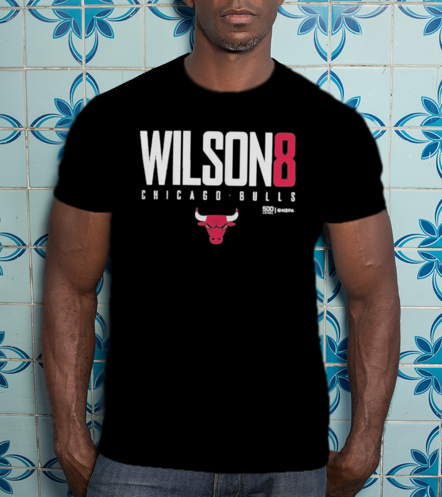 Chicago Bulls Wilson 8 Bulls Icon 500 Levels T-Shirt