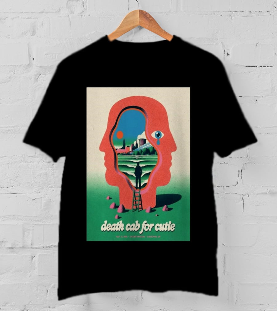 Death Cab For Cutie July 15 2026 Jacobs Pavilion Cleveland OH Tour T-Shirt