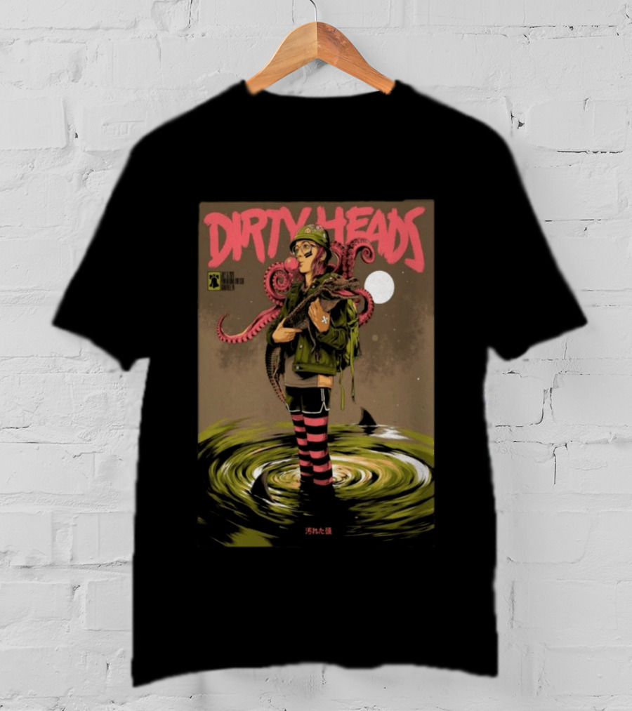 Dirty Heads Jul 15 2026 Hollywood Casino Penn National Race Course Grantville PA Anime Style Octopus T-Shirt