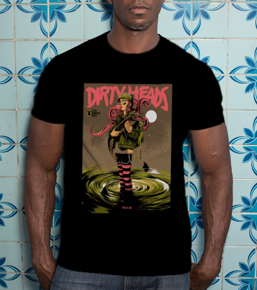 Dirty Heads Jul 15 2026 Hollywood Casino Penn National Race Course Grantville PA Anime Style Octopus T-Shirt