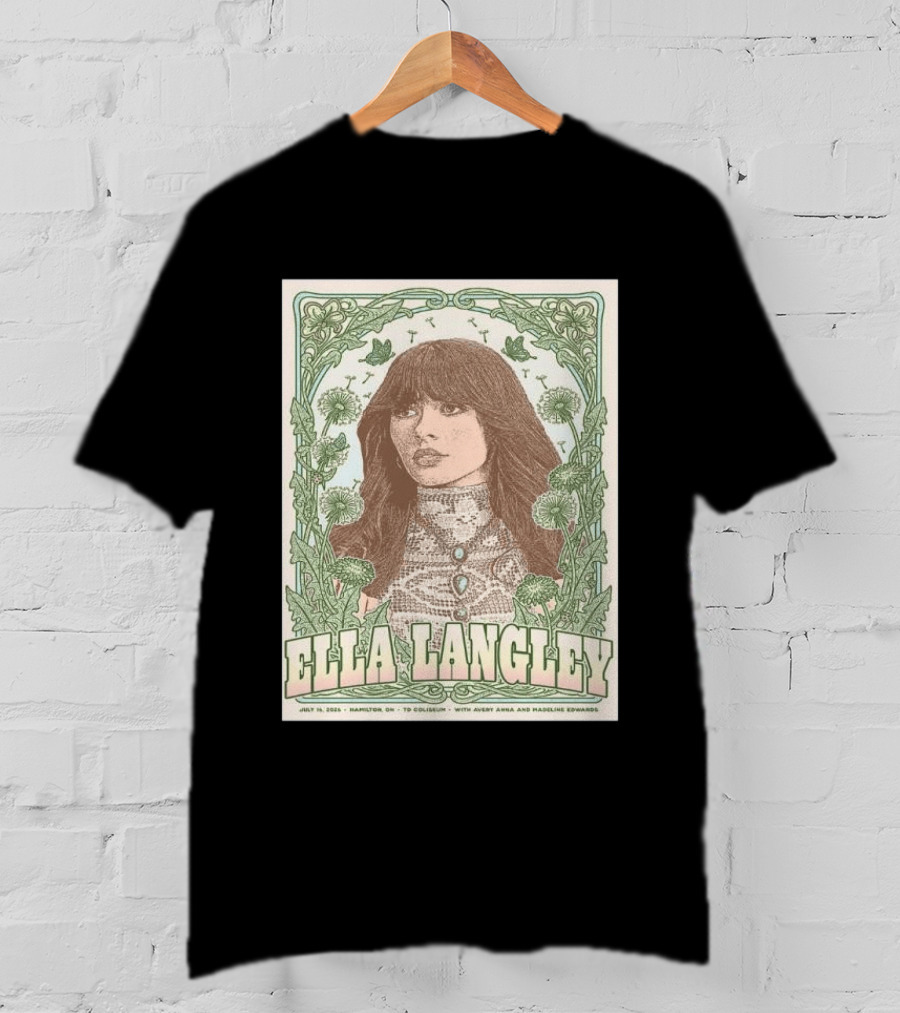 Ella Langley July 16 2026 Hamilton TD Coliseum With Avery Anna Madeline Edwards T-Shirt