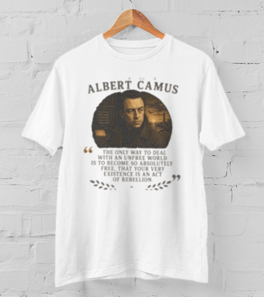 Albert Camus Famous Philosophers The Only Way To Deal With An Unfree World T-Shirt