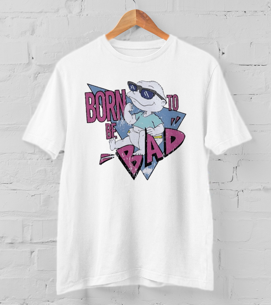 Born To Be Bad 90s Cartoon Baby Sunglasses T-Shirt