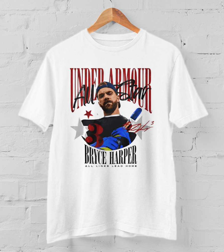 Under Armour All Star Bryce Harper All Lines Lead Home T-Shirt