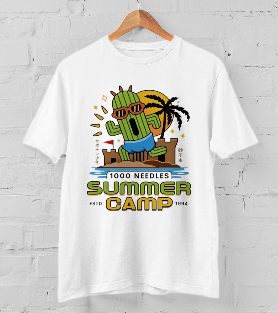 Happy Cactus 1000 Needles Summer Camp Beach ESTD 1994 T-Shirt