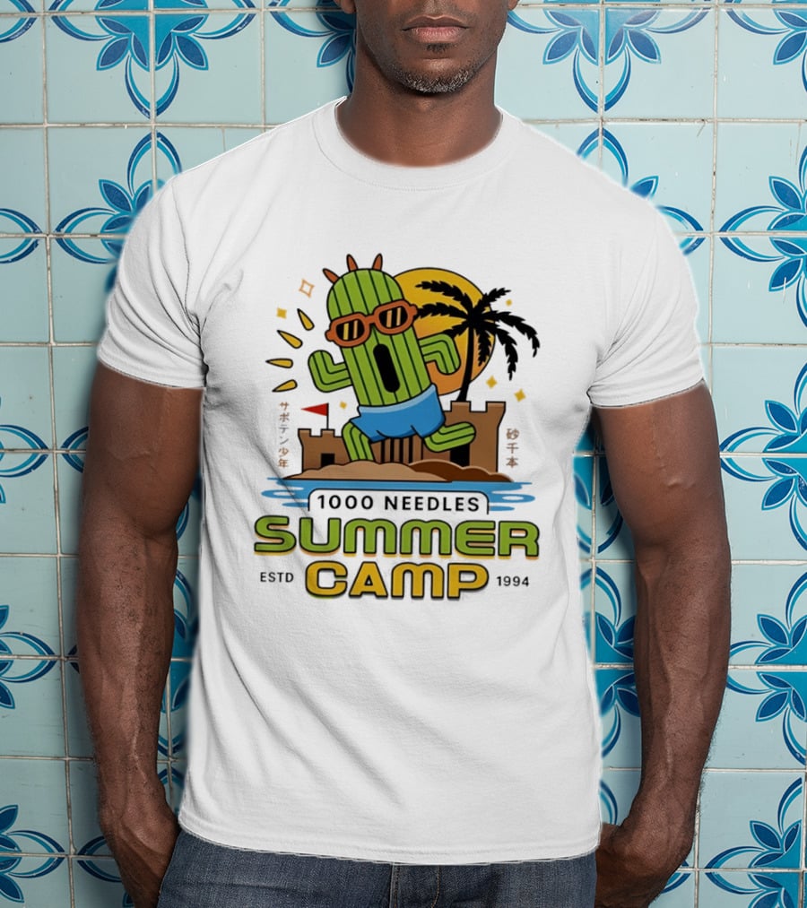 Happy Cactus 1000 Needles Summer Camp Beach ESTD 1994 T-Shirt
