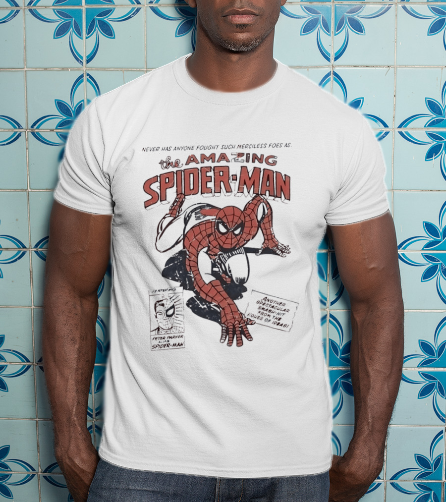 The Amazing Spider Man Never Has Anyone Fought Such Merciless Foes Peter Parker Comic T-Shirt