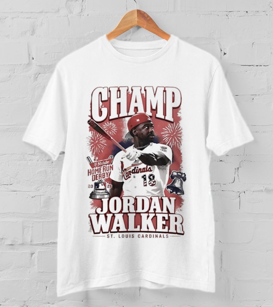 Jordan Walker St Louis Cardinals Mobile Home Run Derby Champ 2026 T-Shirt