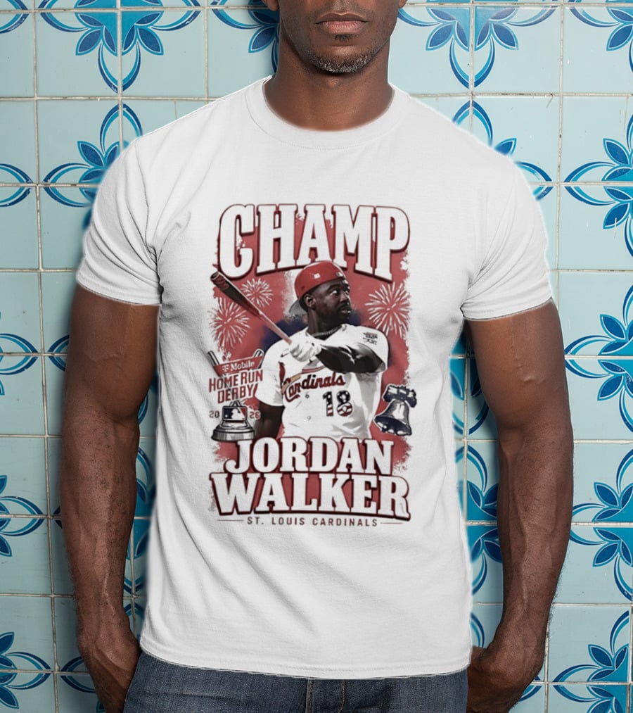 Jordan Walker St Louis Cardinals Mobile Home Run Derby Champ 2026 T-Shirt
