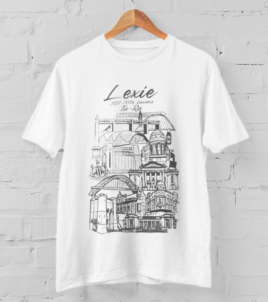 Lexie 2021 2026 Ta Ra Newcastle Upon Tyne City Landmarks T-Shirt