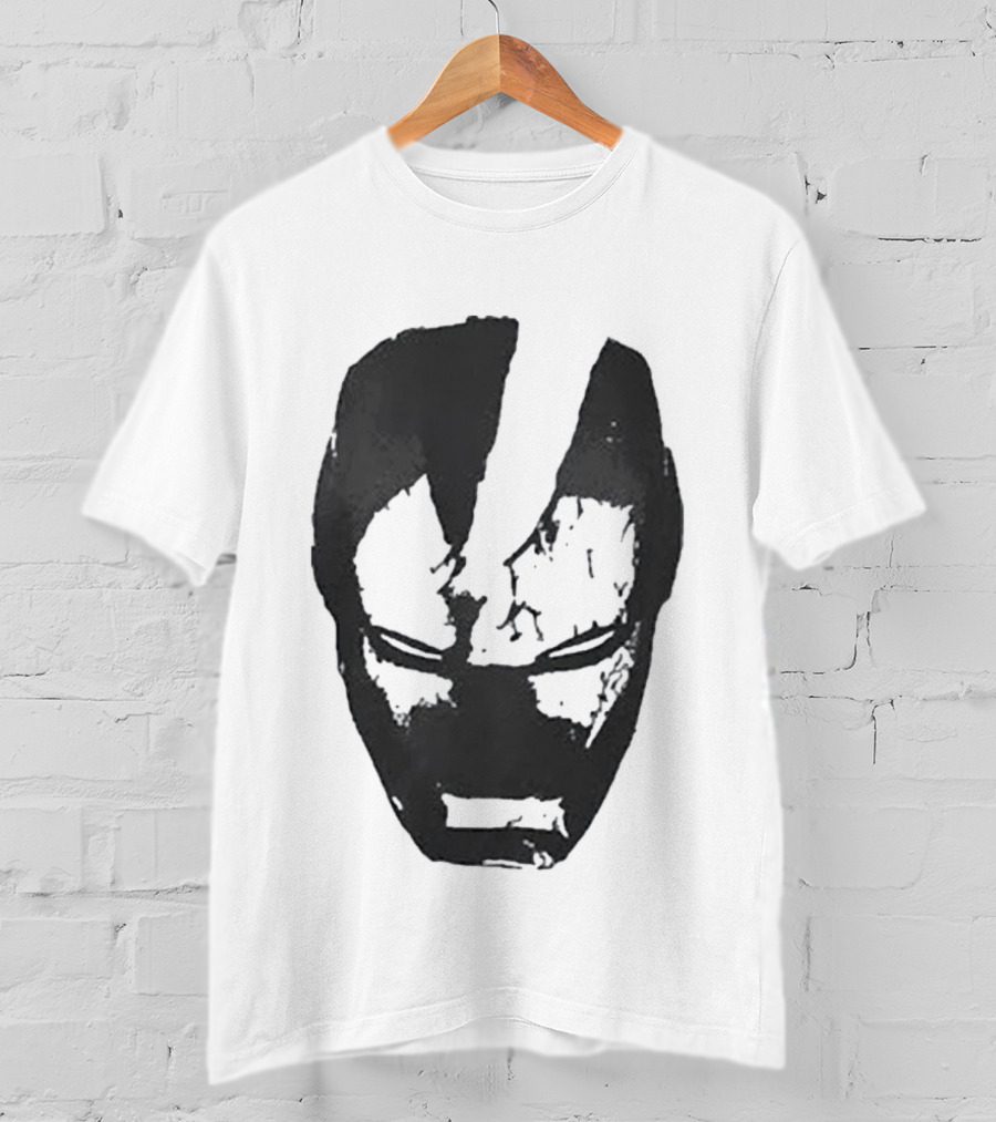 Robert Downey Jr Tony Stark Iron Man Helmet T-Shirt