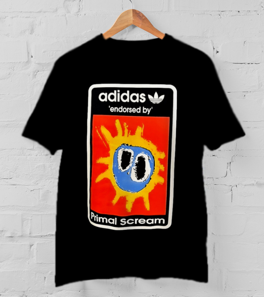 Adidas Primal Scream Endorsed Iconic Collaboration T-Shirt