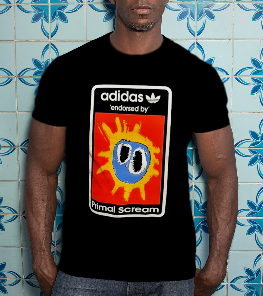 Adidas Primal Scream Endorsed Iconic Collaboration T-Shirt