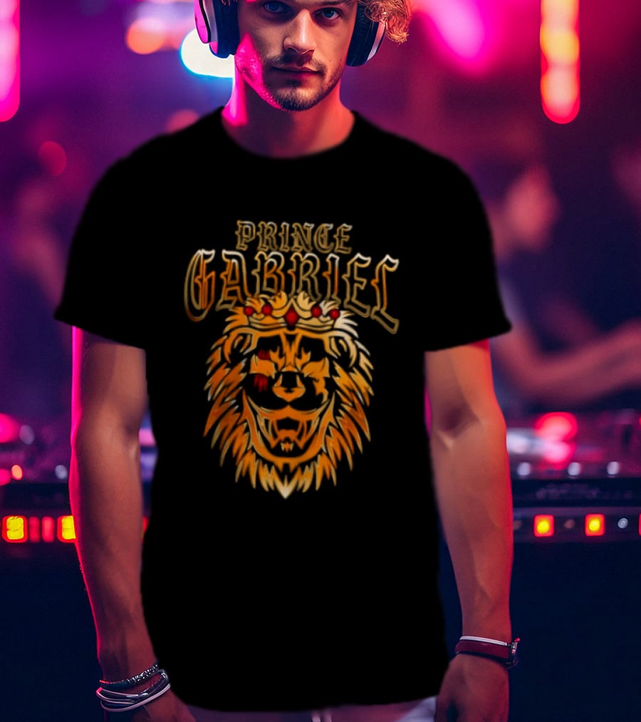 Prince Gabriel Lion King Crown Royal King T-Shirt