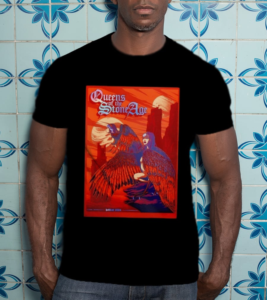 Queens Of The Stone Age Hellfest 2024 Winged Creatures T-Shirt