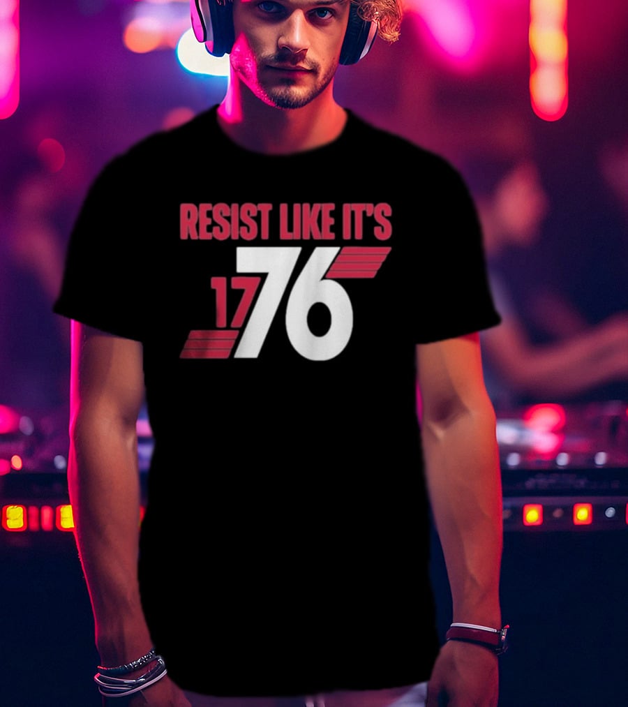 Resist Like It's 1776 Bold Vintage Red And White T-Shirt