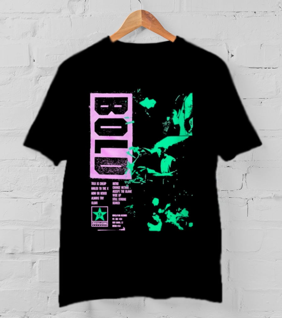 Revelation Records Talk Is Cheap Nailed To The X Positive Scene Unity Hardcore Punk T-Shirt