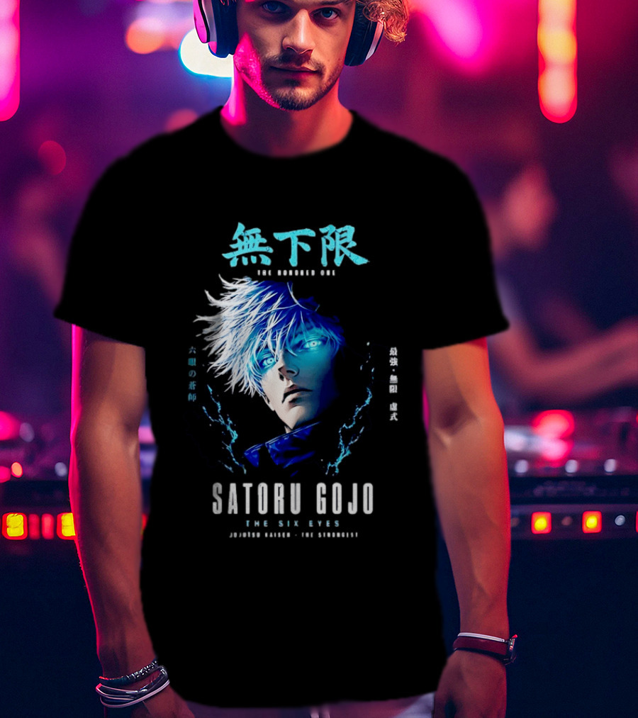 Satoru Gojo The Six Eyes Jujutsu Kaisen The Honored One T-Shirt