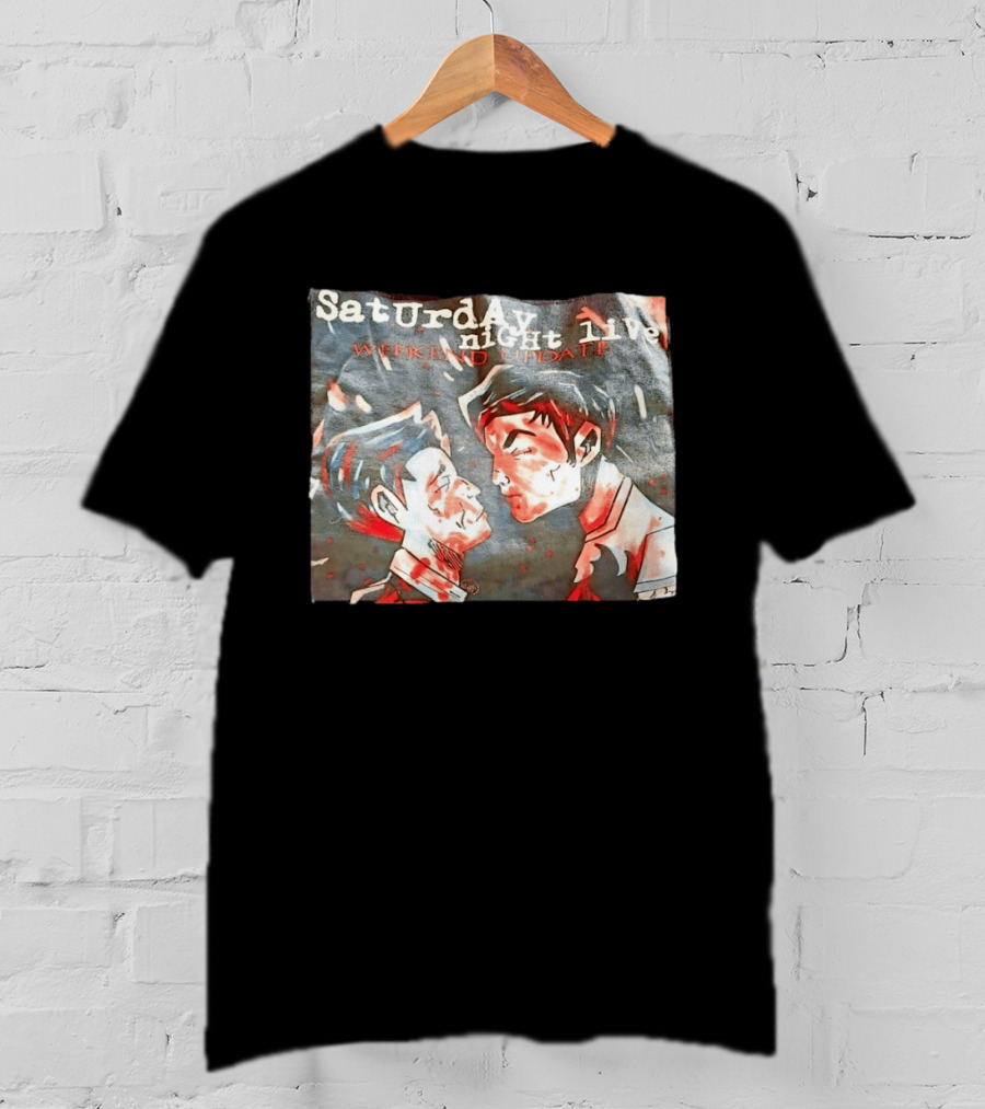 Saturday Night Live Weekend Update Animated Clash Scene T-Shirt