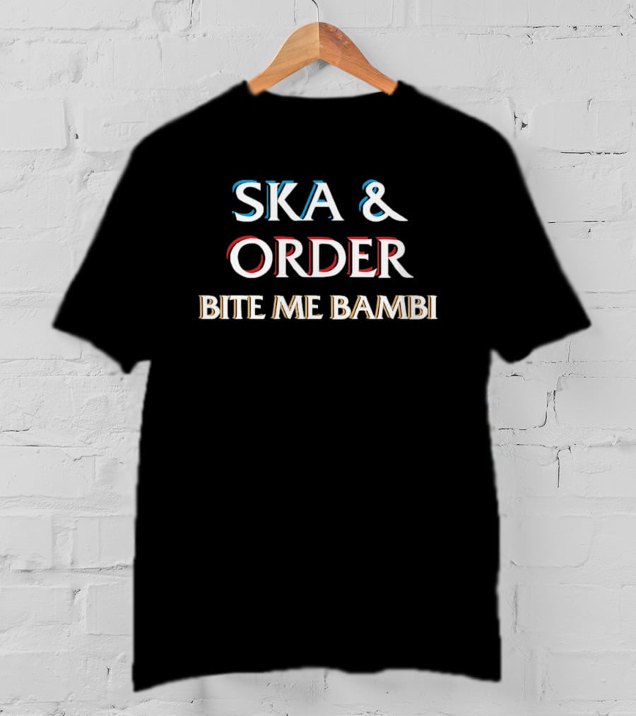 Ska And Order Bite Me Bambi Iconic Music Fusion T-Shirt