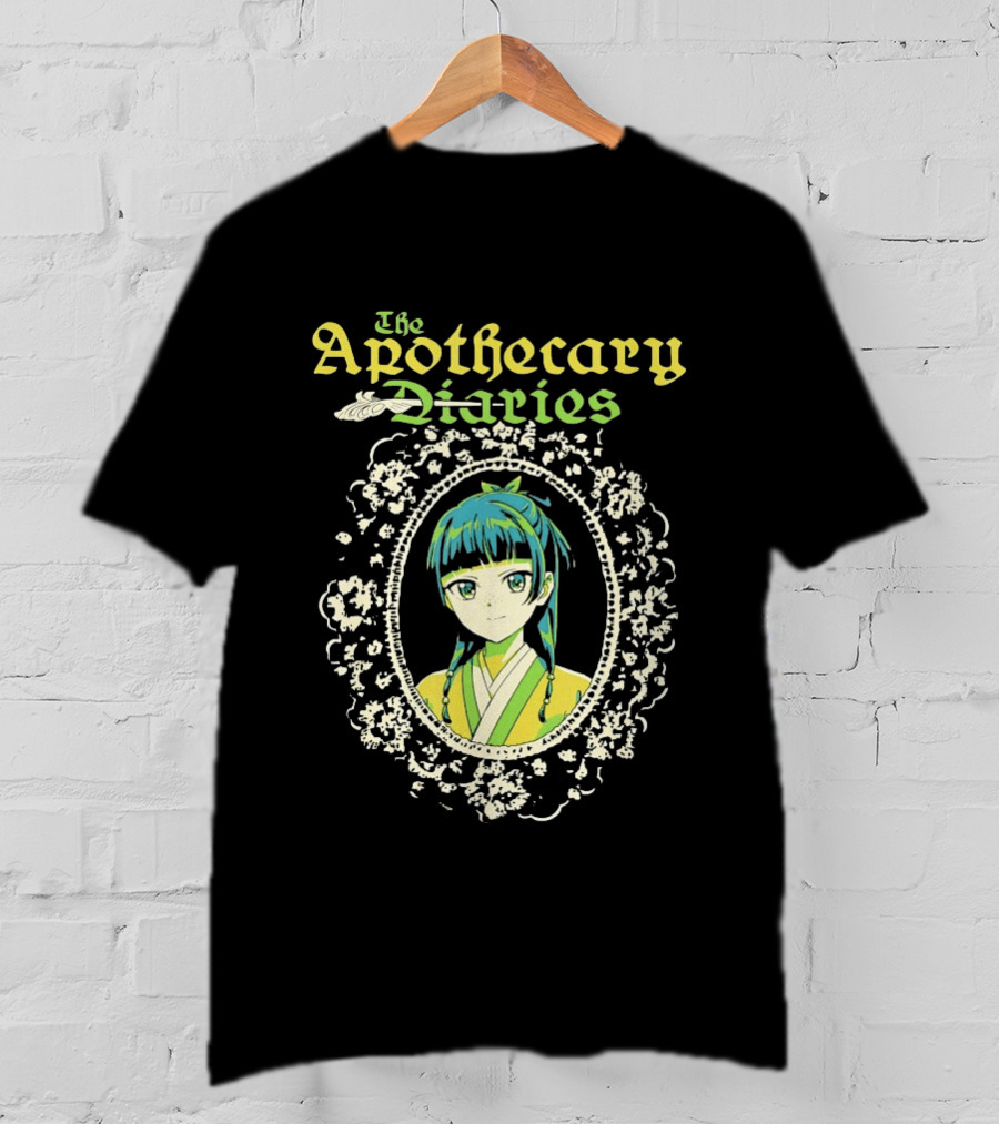 The Apothecary Diaries Anime Girl Framed Floral Lace Border T-Shirt
