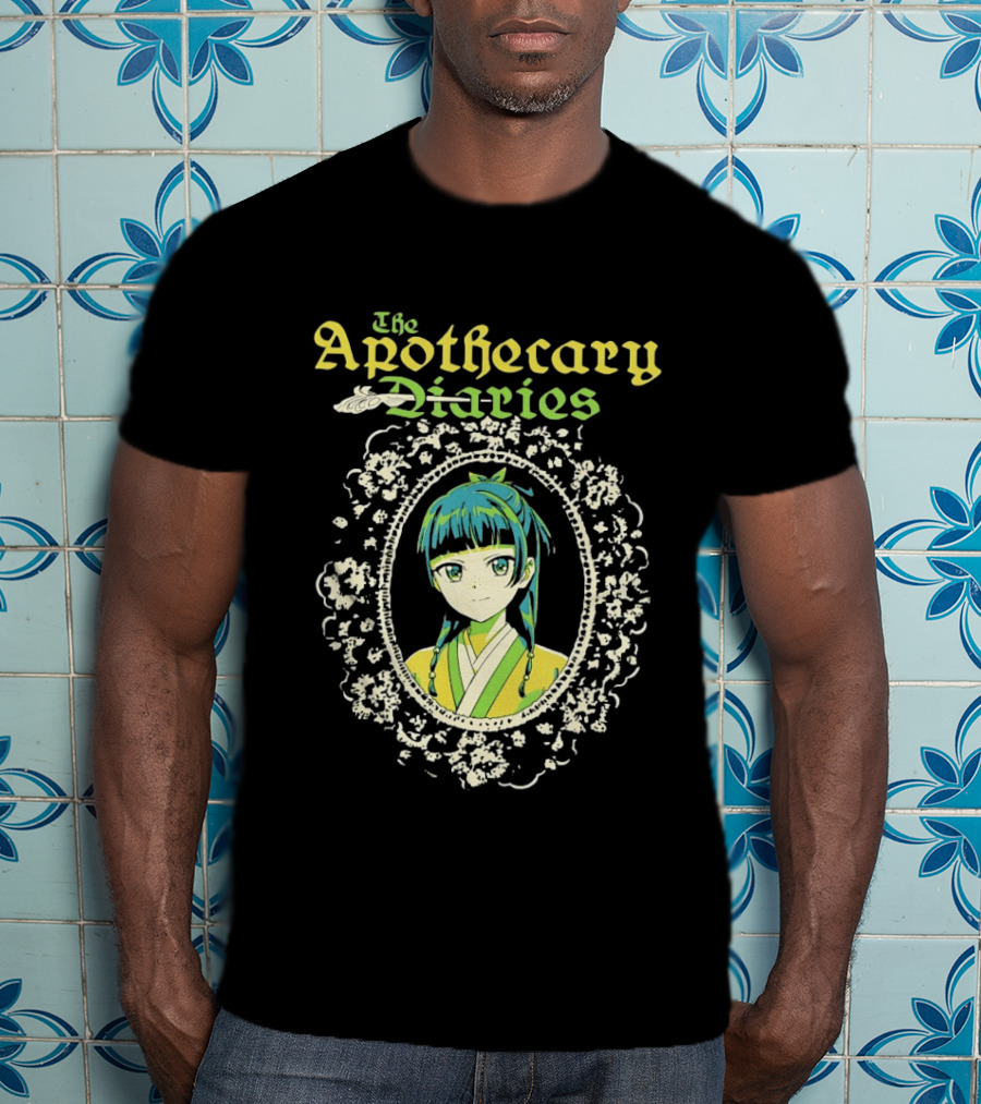 The Apothecary Diaries Anime Girl Framed Floral Lace Border T-Shirt