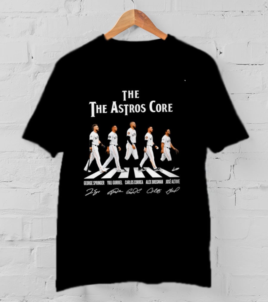 The Astros Core George Springer Carlos Correa Alex Bregman Jose Altuve Yuli Gurriel Abbey Road T-Shirt