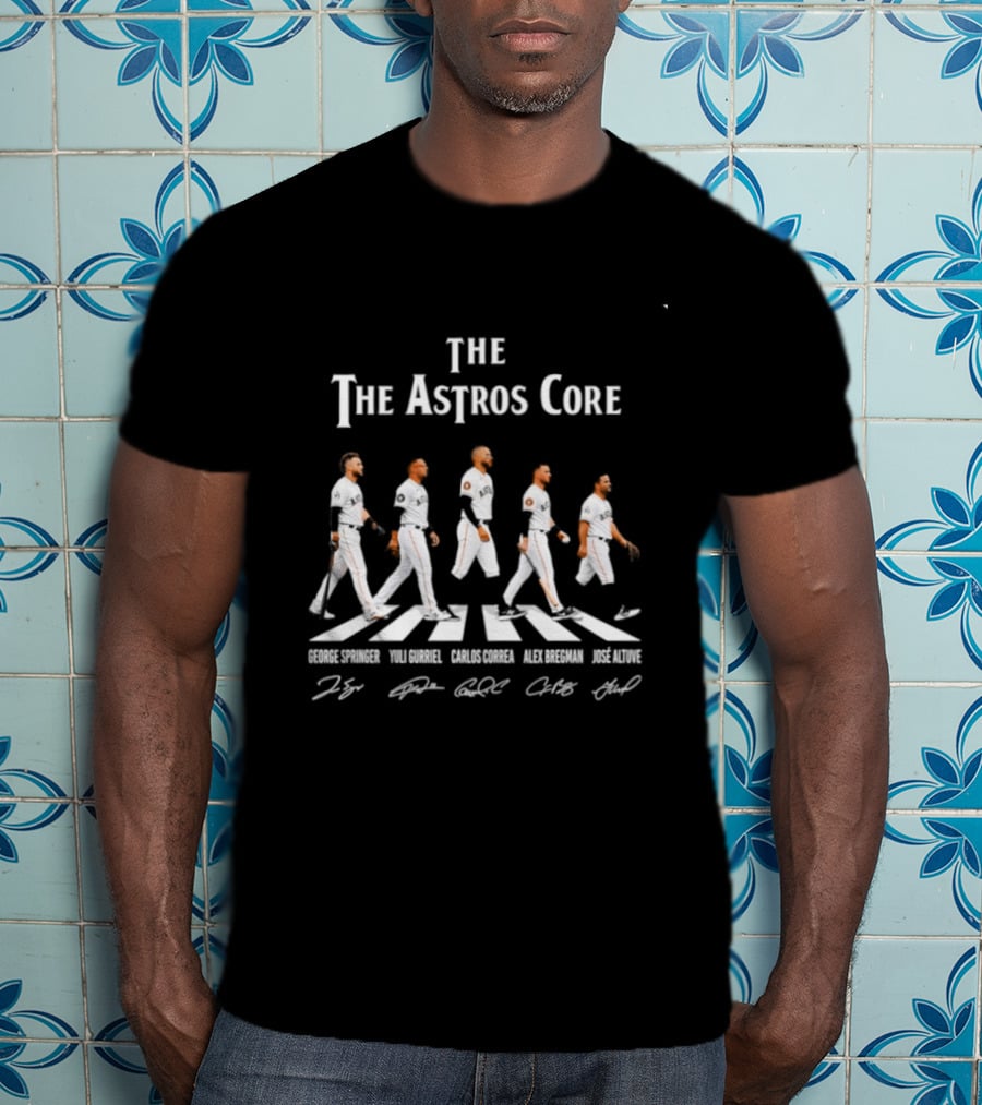 The Astros Core George Springer Carlos Correa Alex Bregman Jose Altuve Yuli Gurriel Abbey Road T-Shirt