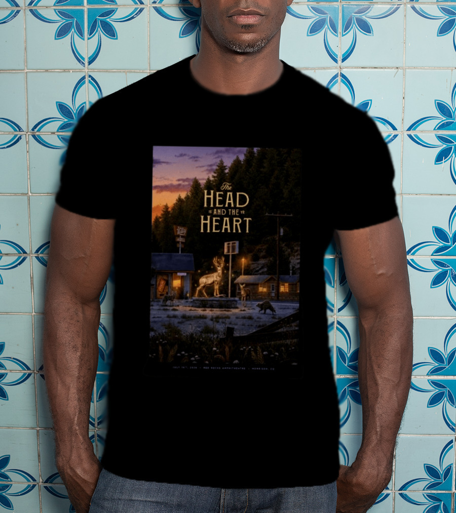 The Head And The Heart July 16 2026 Red Rocks Amphitheatre Morrison CO T-Shirt