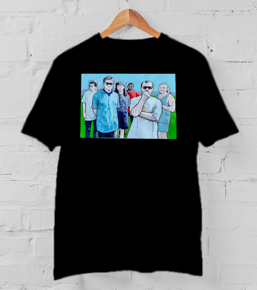 The Office Cast Illustrated Group Scene T-Shirt