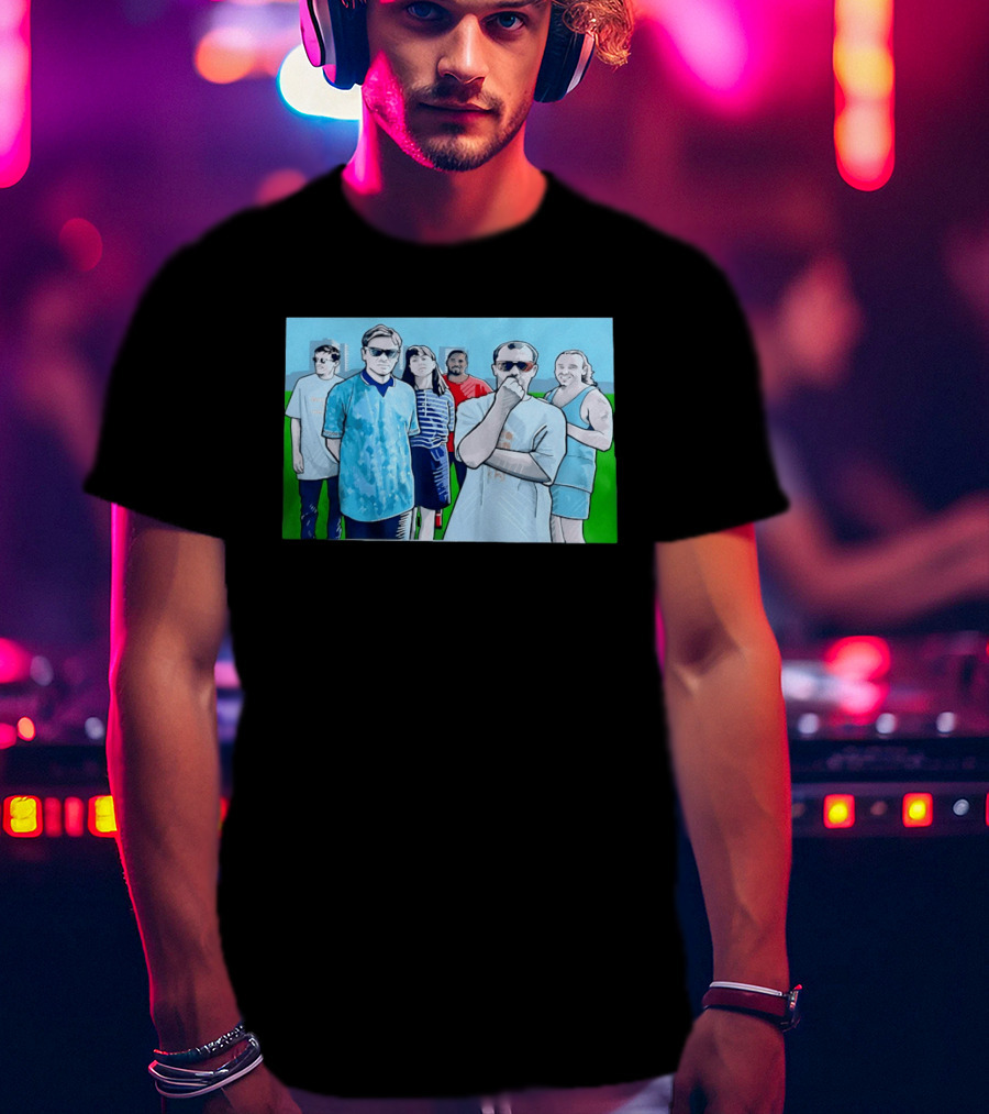 The Office Cast Illustrated Group Scene T-Shirt